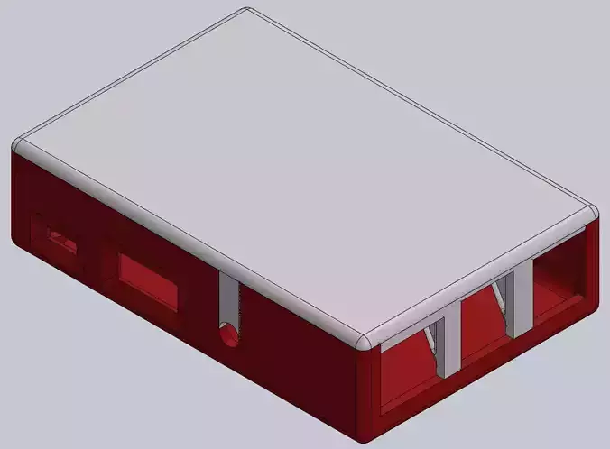 Raspberry pi 3 case 3D print model