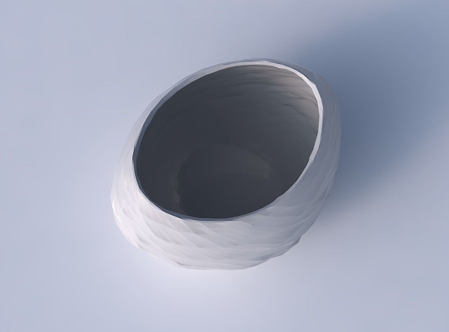 Bowl compressed 2 with rocky fibers 3D print model_2