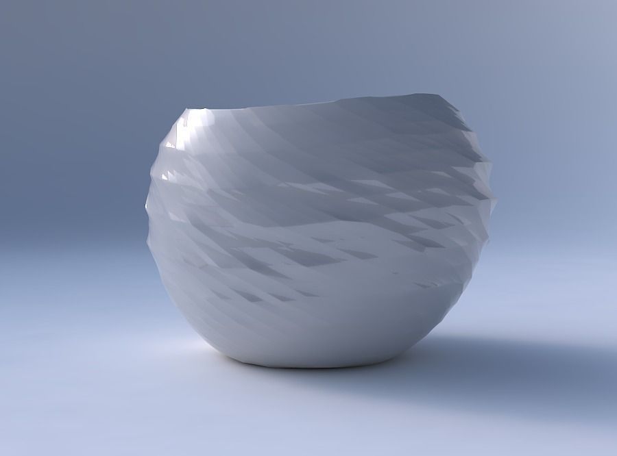 Bowl compressed 2 with rocky fibers 3D print model_4