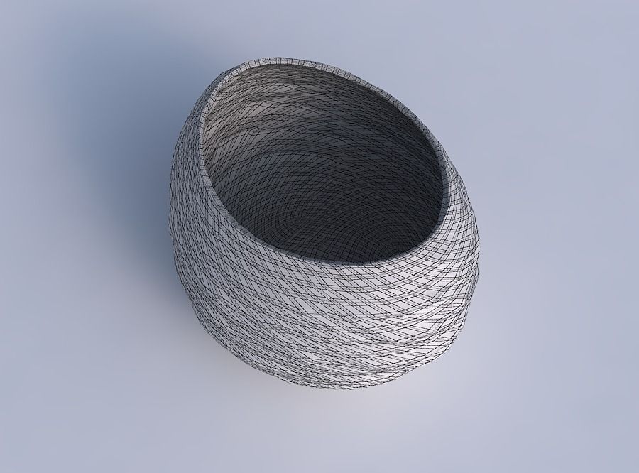 Bowl compressed 2 with rocky fibers 3D print model_6