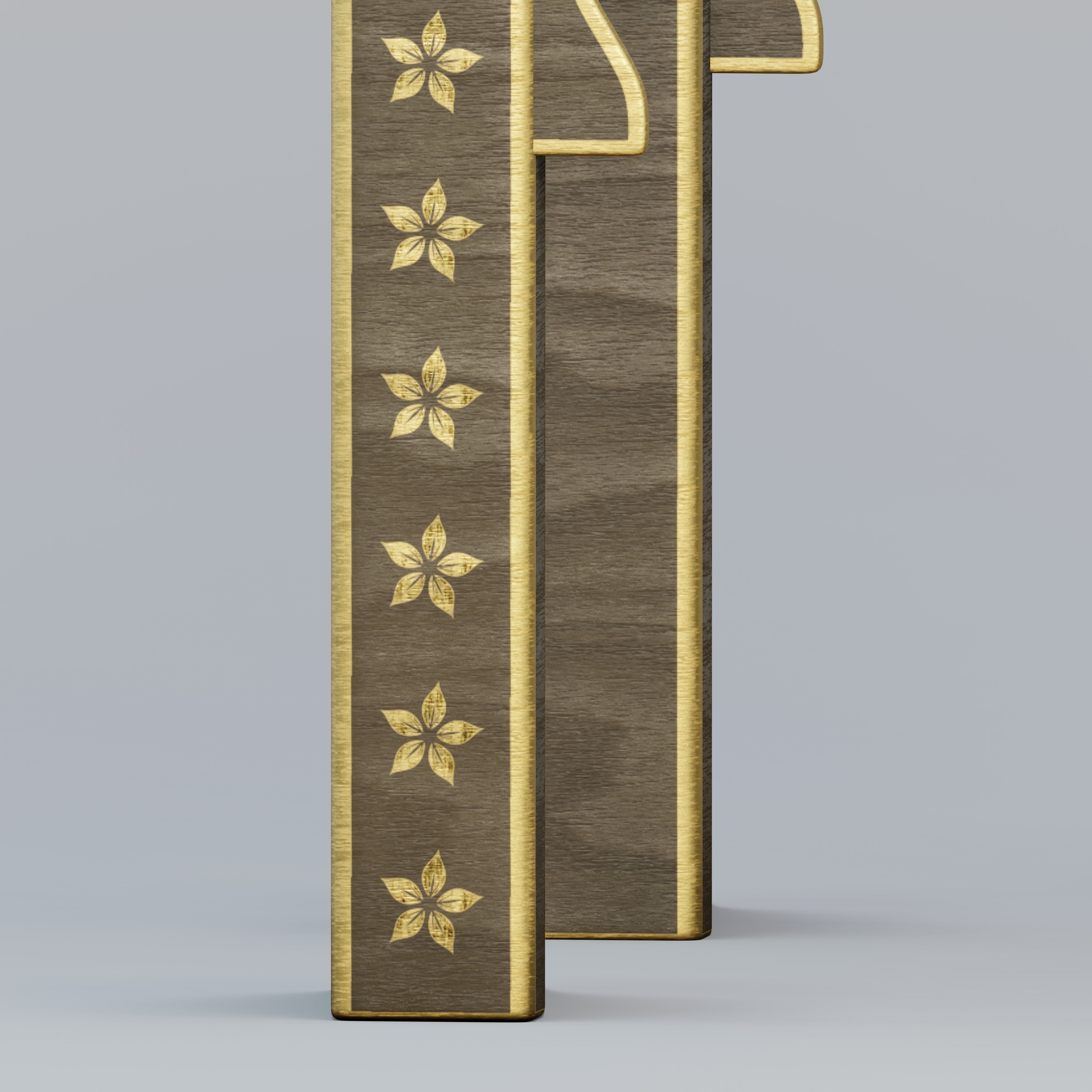 Moroccan chess table 3D model_3