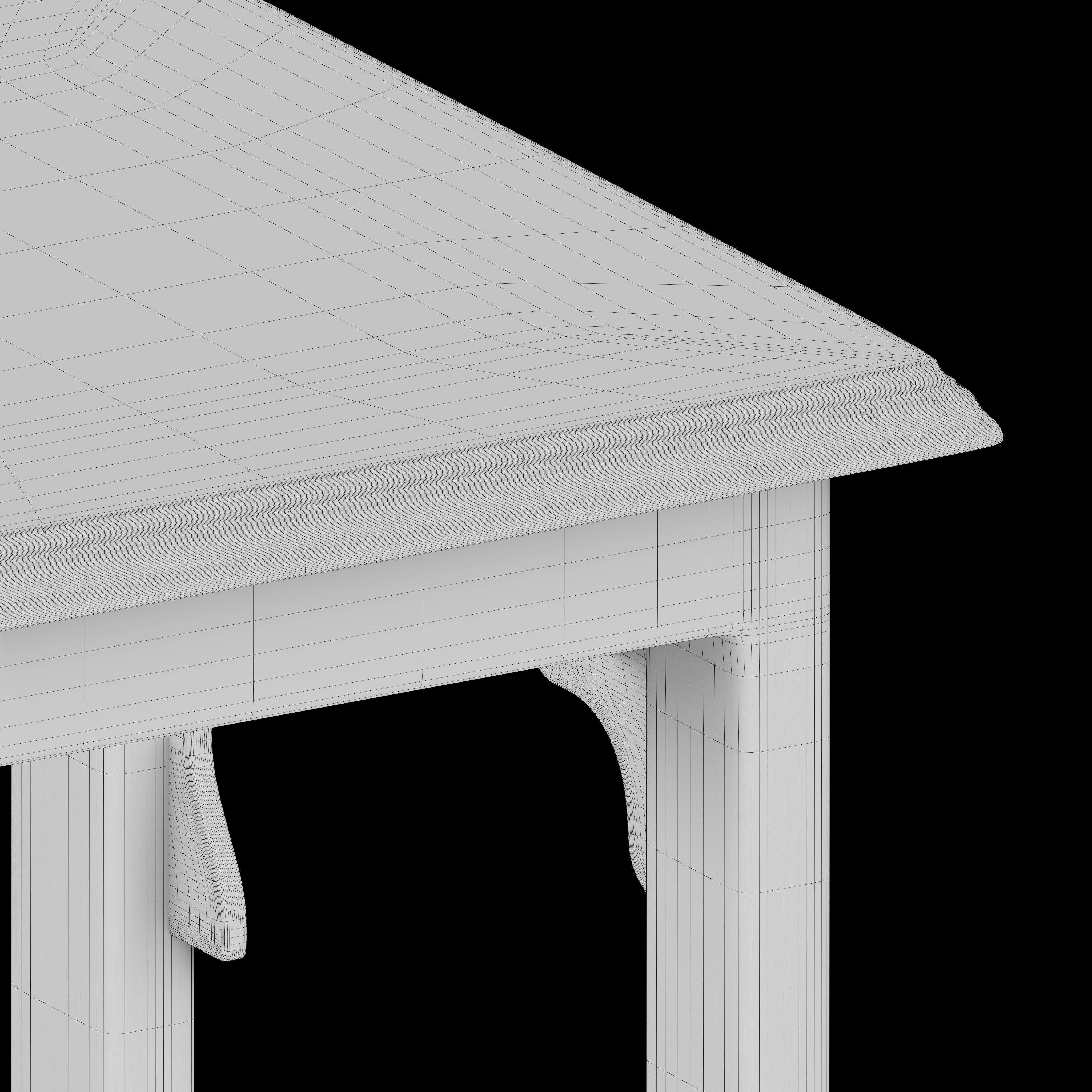 Moroccan chess table 3D model_6