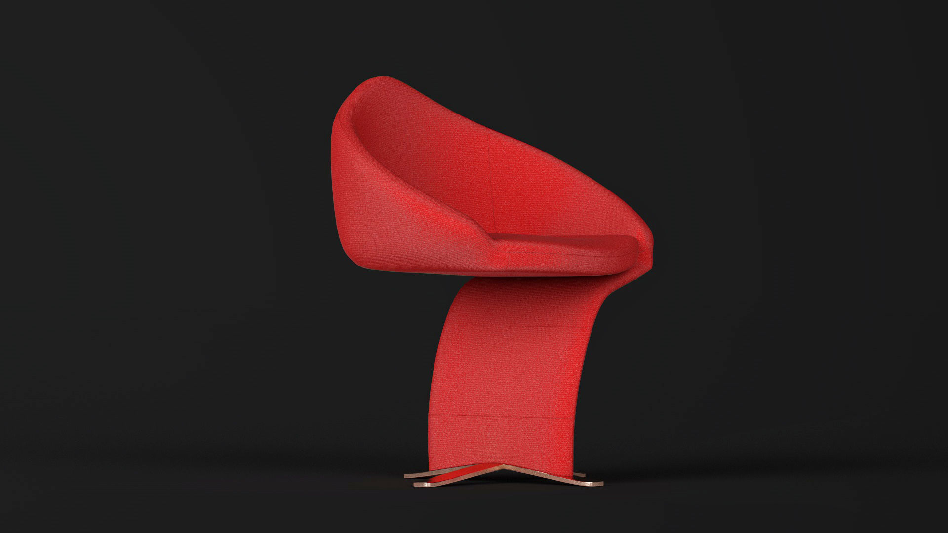 Rose Chair 3D model_3