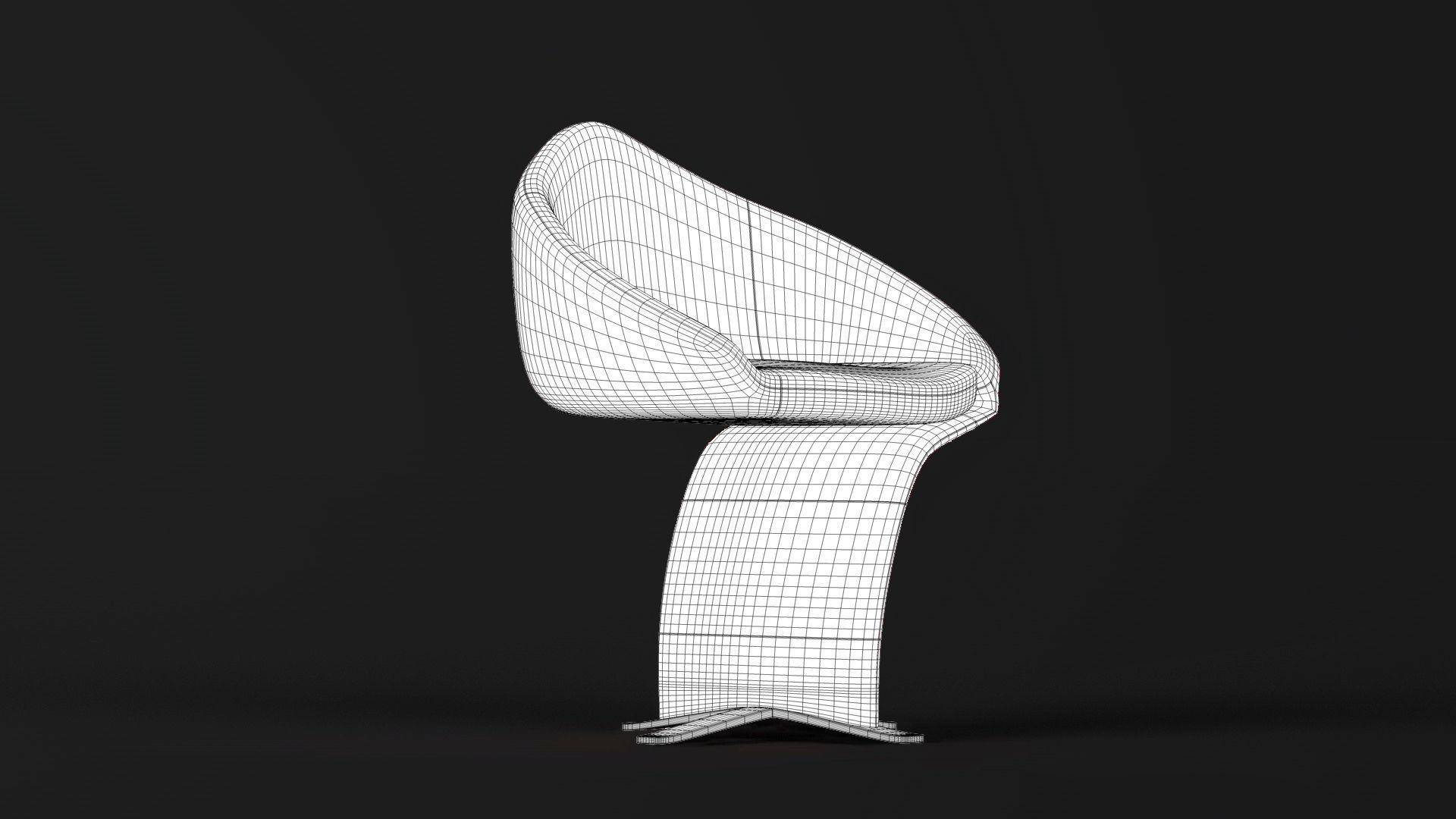 Rose Chair 3D model_4