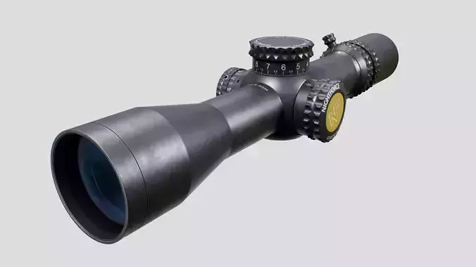Nightforce ATACR 4-16x42 F1 tactical rifle scope Low-poly 3D model