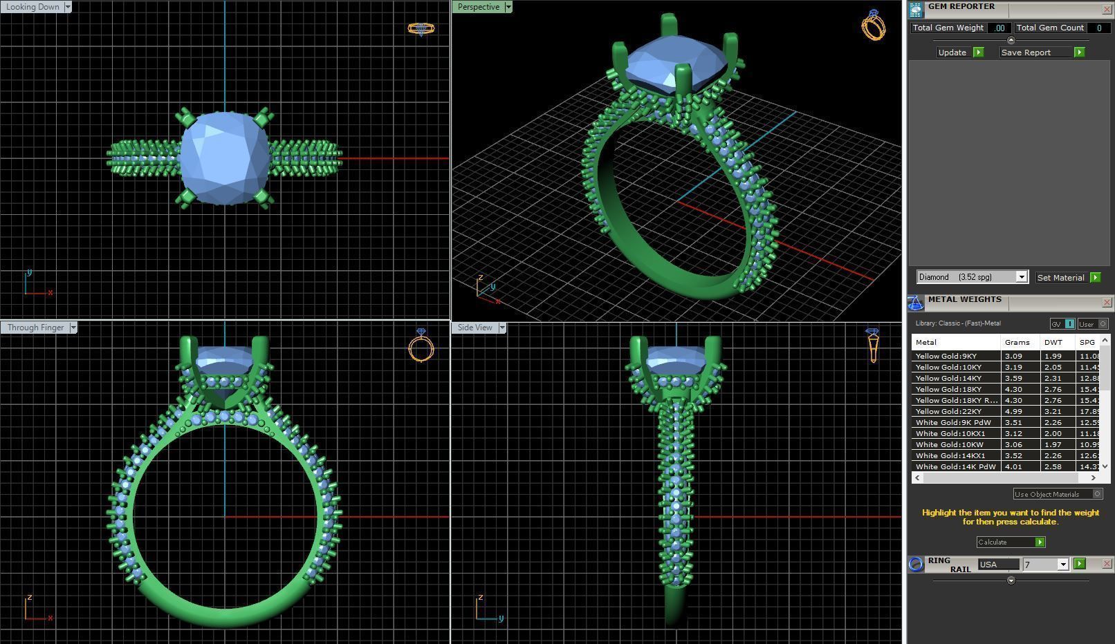 Women Engagment Ring 3d model 3D print model_6