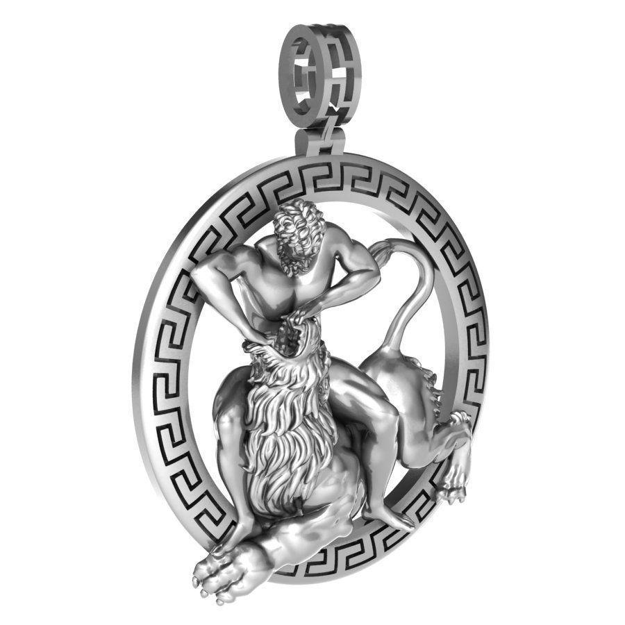 Pendant Hercules 3D print model_5