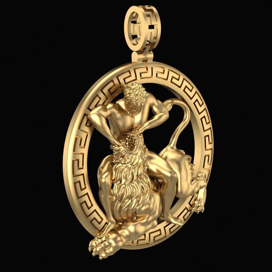 Pendant Hercules 3D print model_1