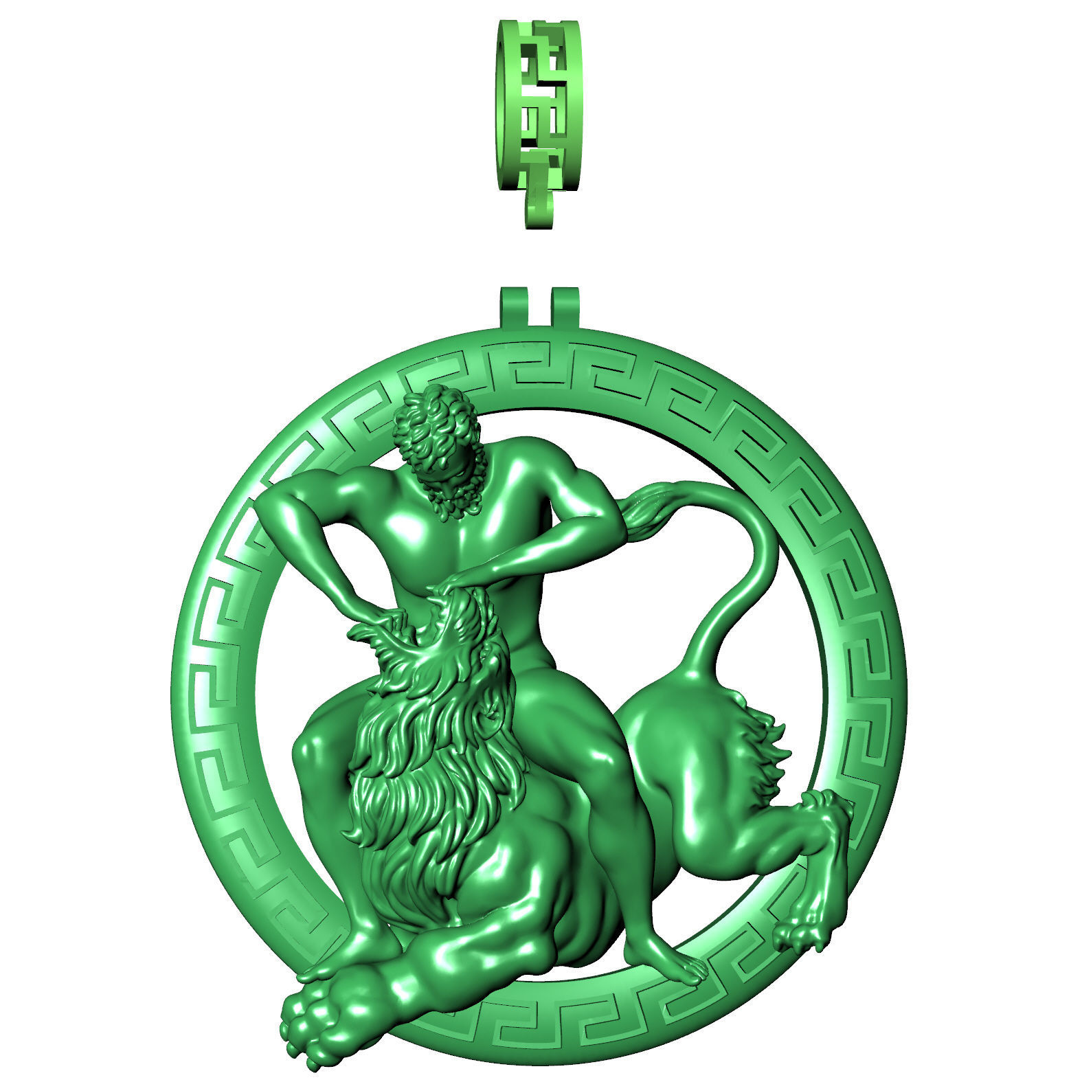 Pendant Hercules 3D print model_8
