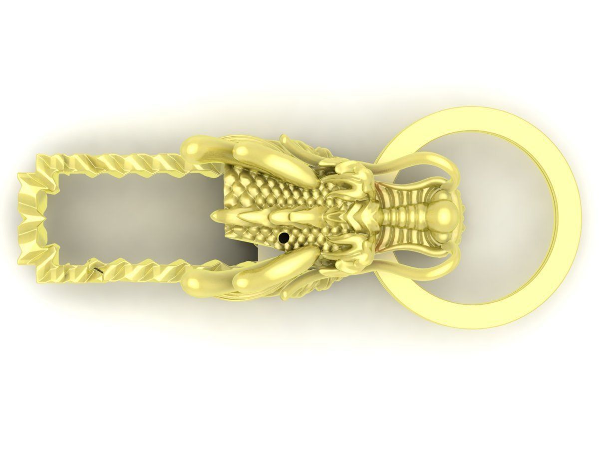 Asian Dragon Car Key 01 3D print model_1
