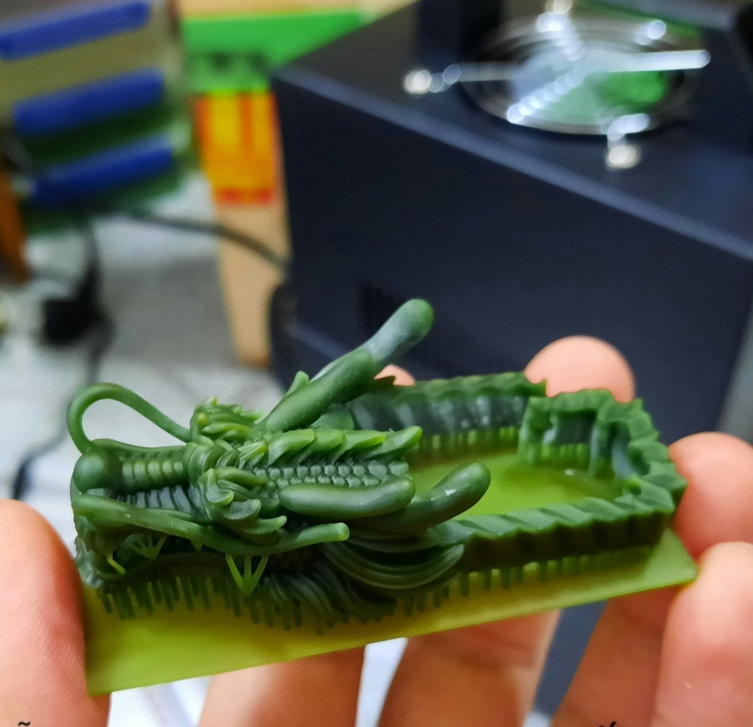 Asian Dragon Car Key 01 3D print model_3