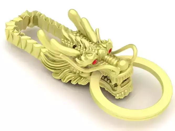 Asian Dragon Car Key  01