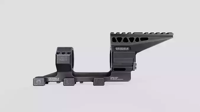 Geissele Super Precision 34mm Vanguard Scope Mount Free low-poly 3D model