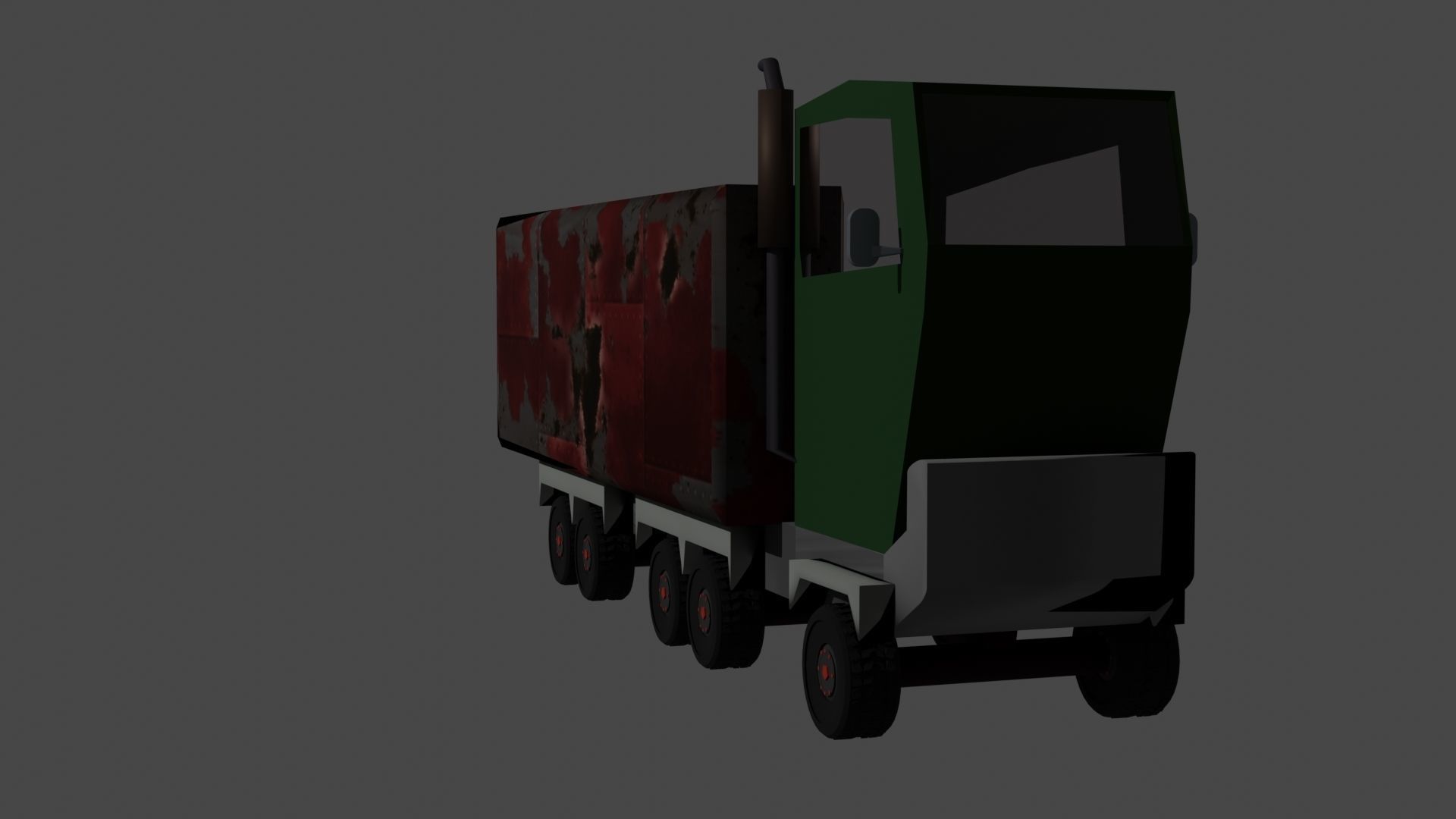 simple truck  Free 3D model_1