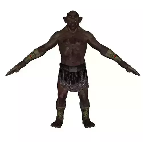 Character troll Low-poly 3D model