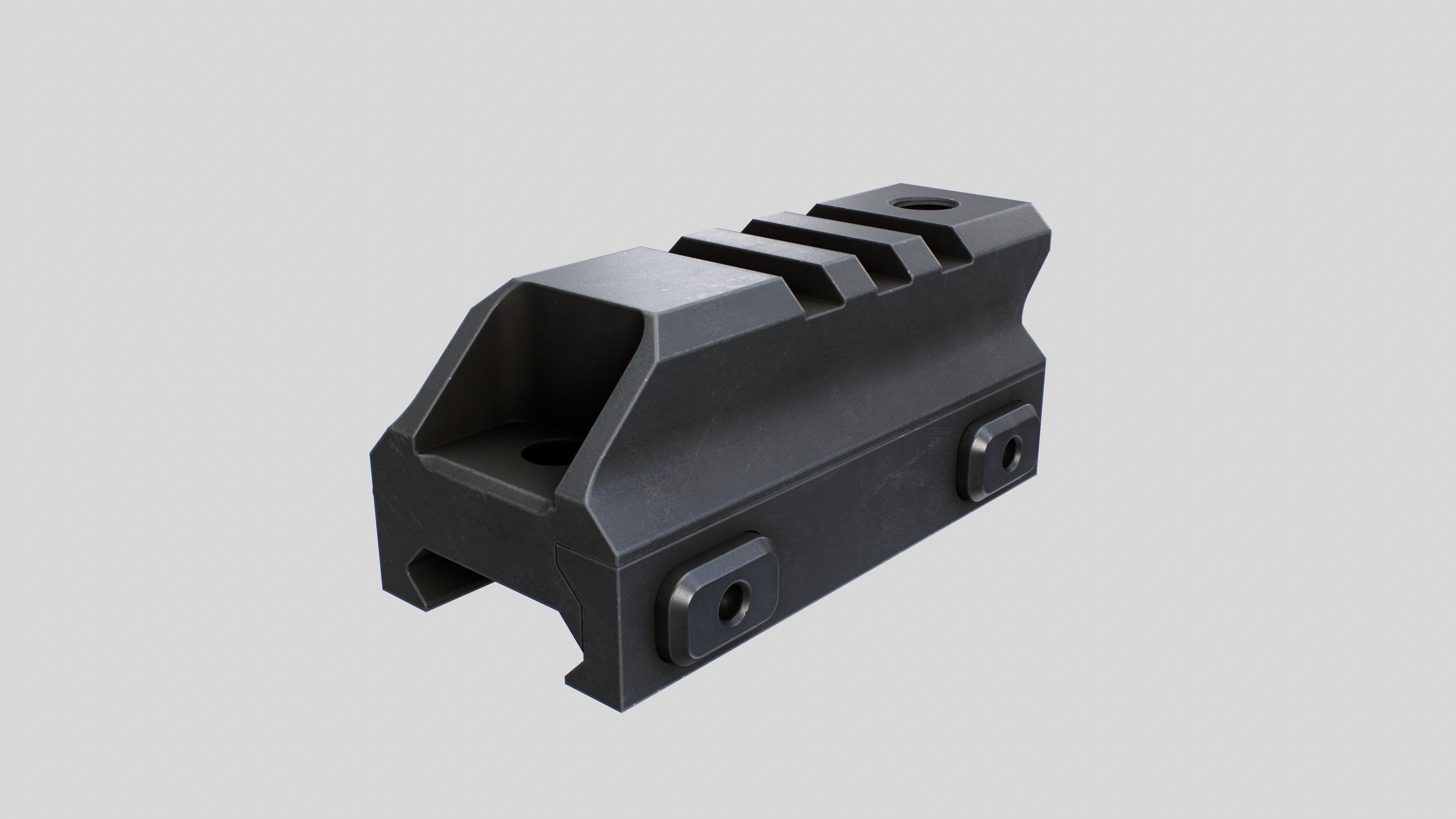 Wilcox Raptar-S Laser Range Finder Low-poly 3D model_14