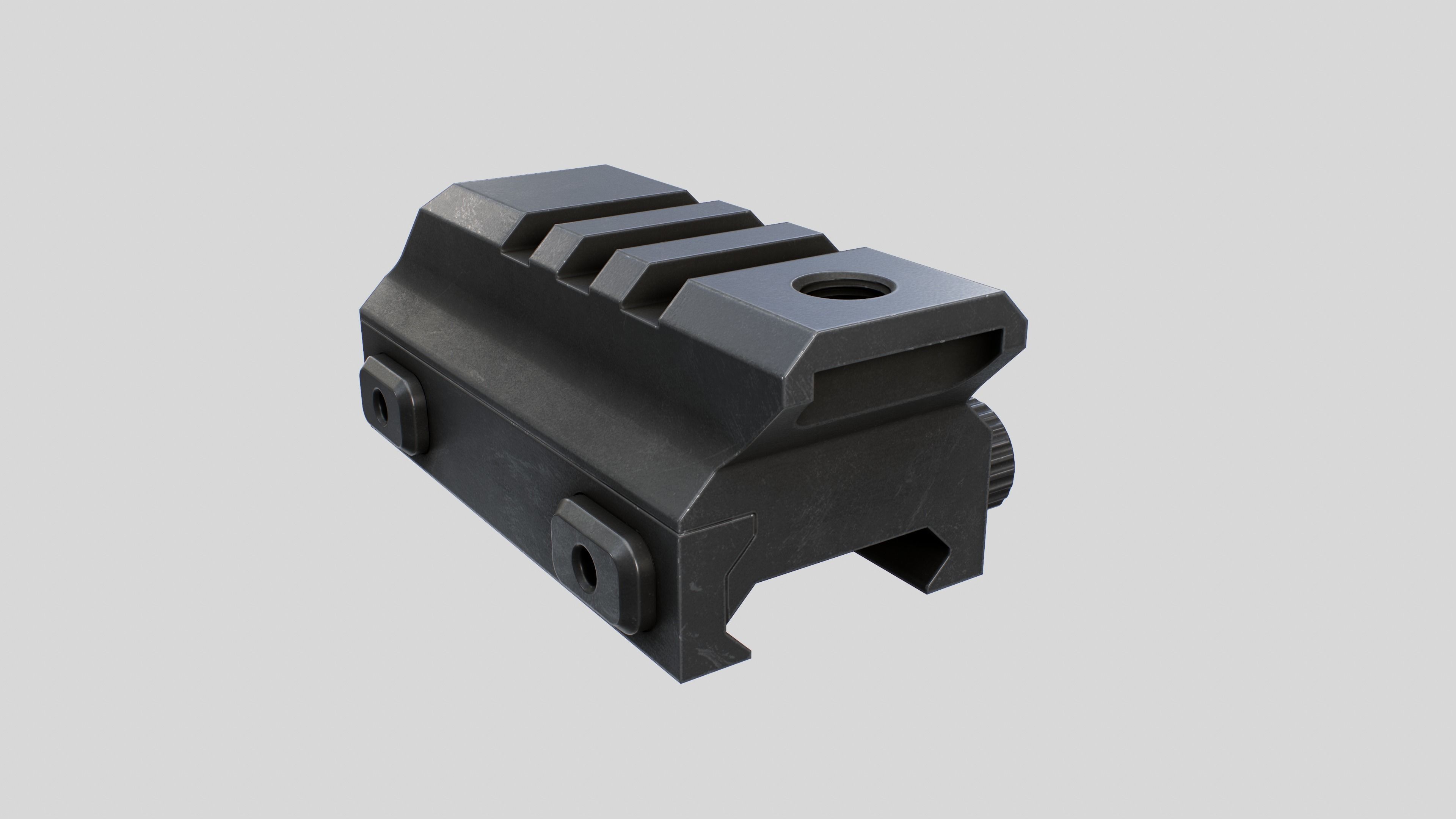 Wilcox Raptar-S Laser Range Finder Low-poly 3D model_16