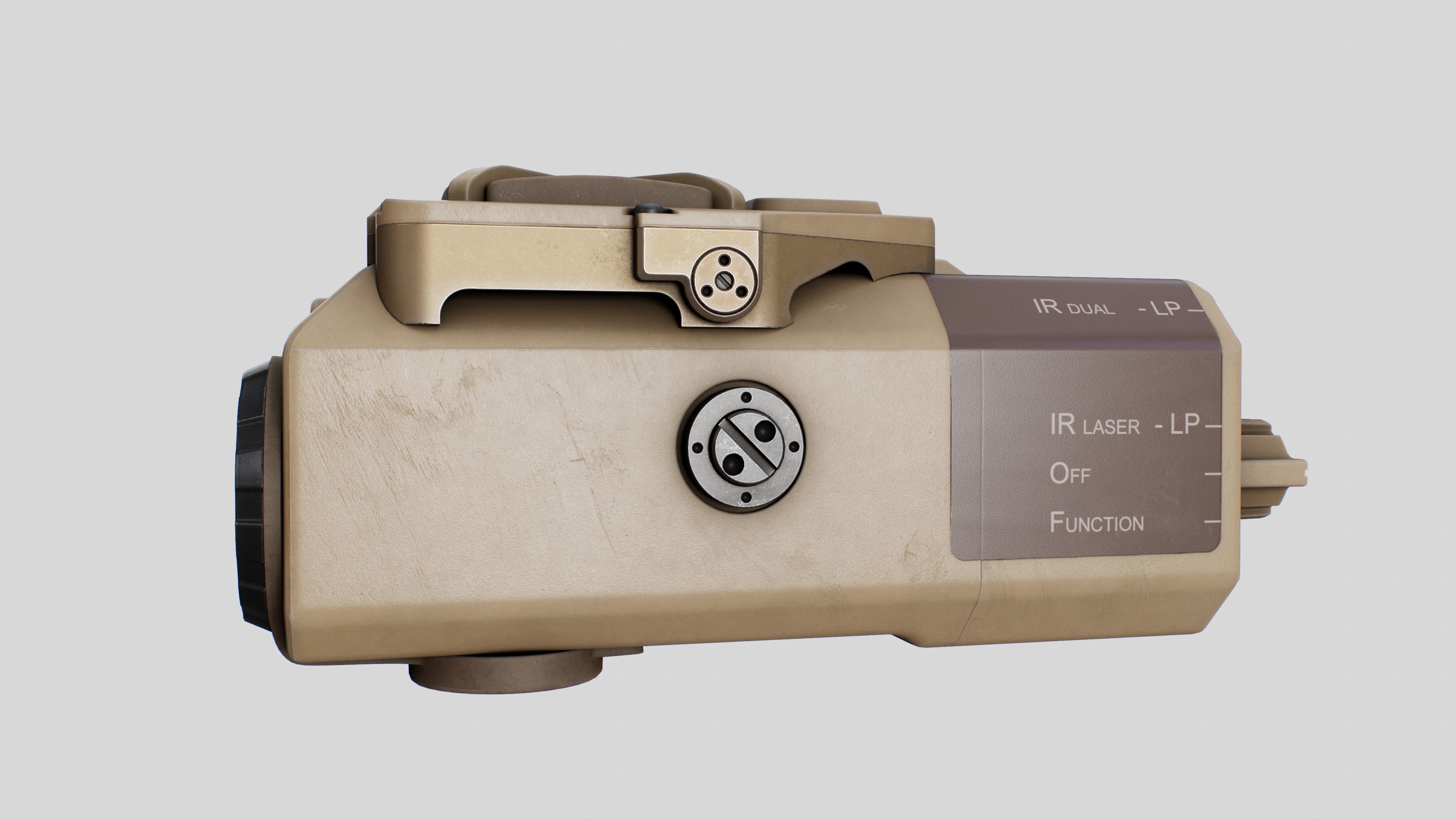 Wilcox Raptar-S Laser Range Finder Low-poly 3D model_6