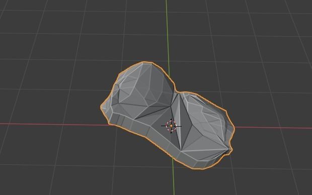 Ligthhouse island with lighthouse Low-poly 3D model_12