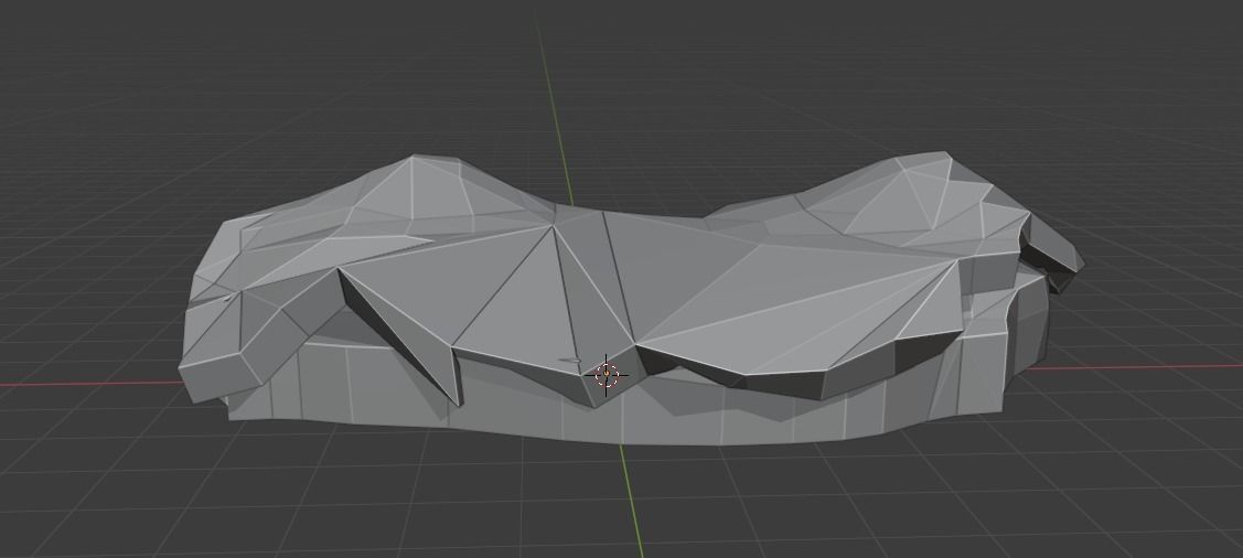 Ligthhouse island with lighthouse Low-poly 3D model_13