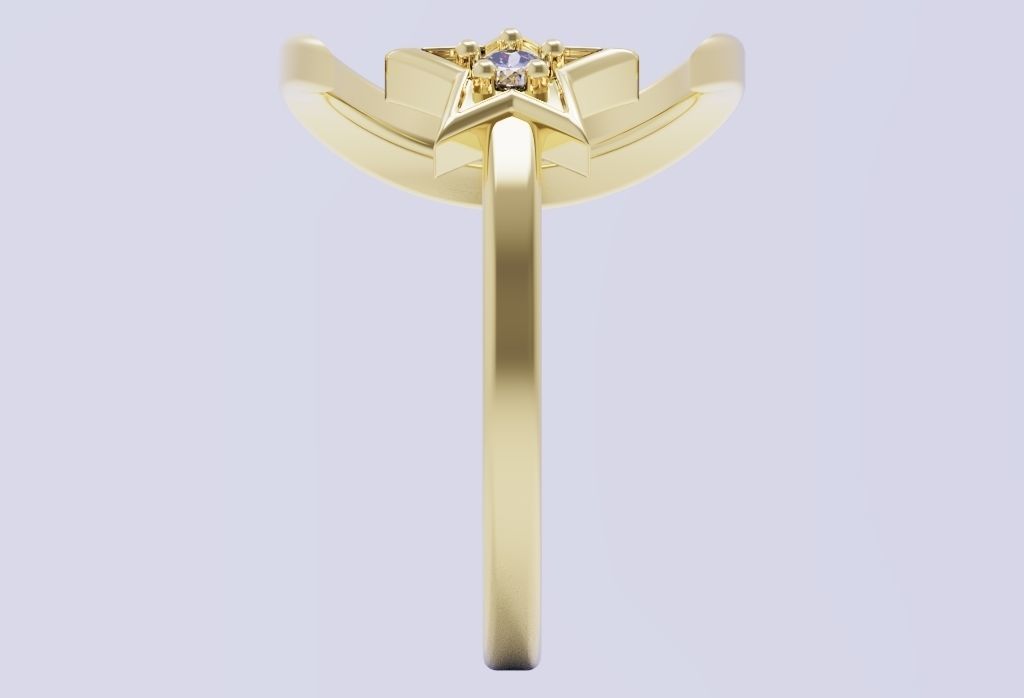 moon star Free 3D print model_18