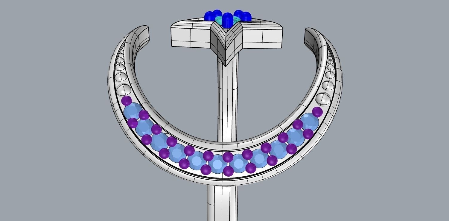 moon star Free 3D print model_13