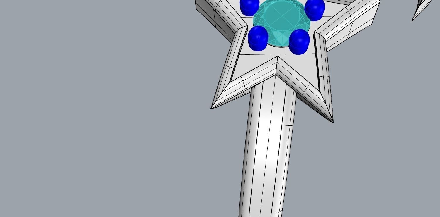 moon star Free 3D print model_6