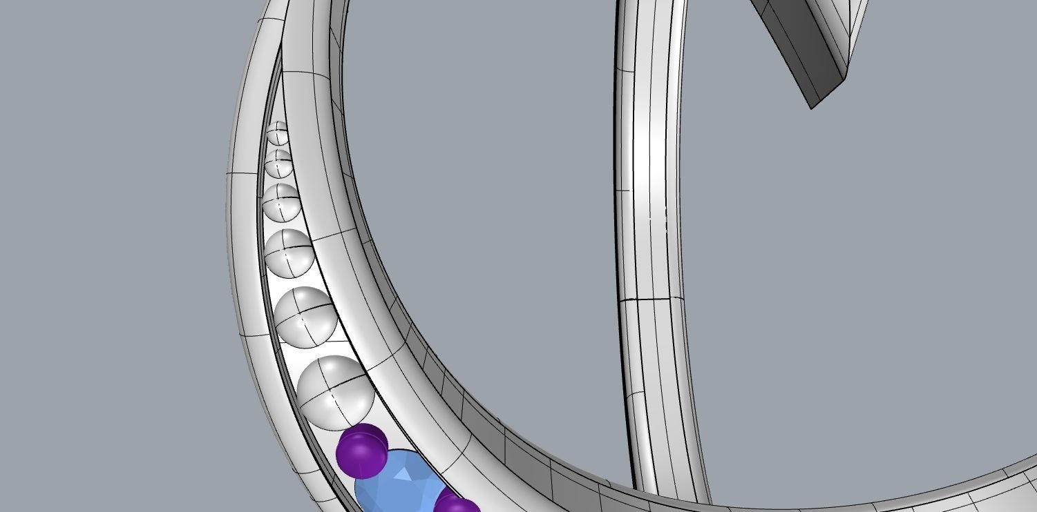 moon star Free 3D print model_3