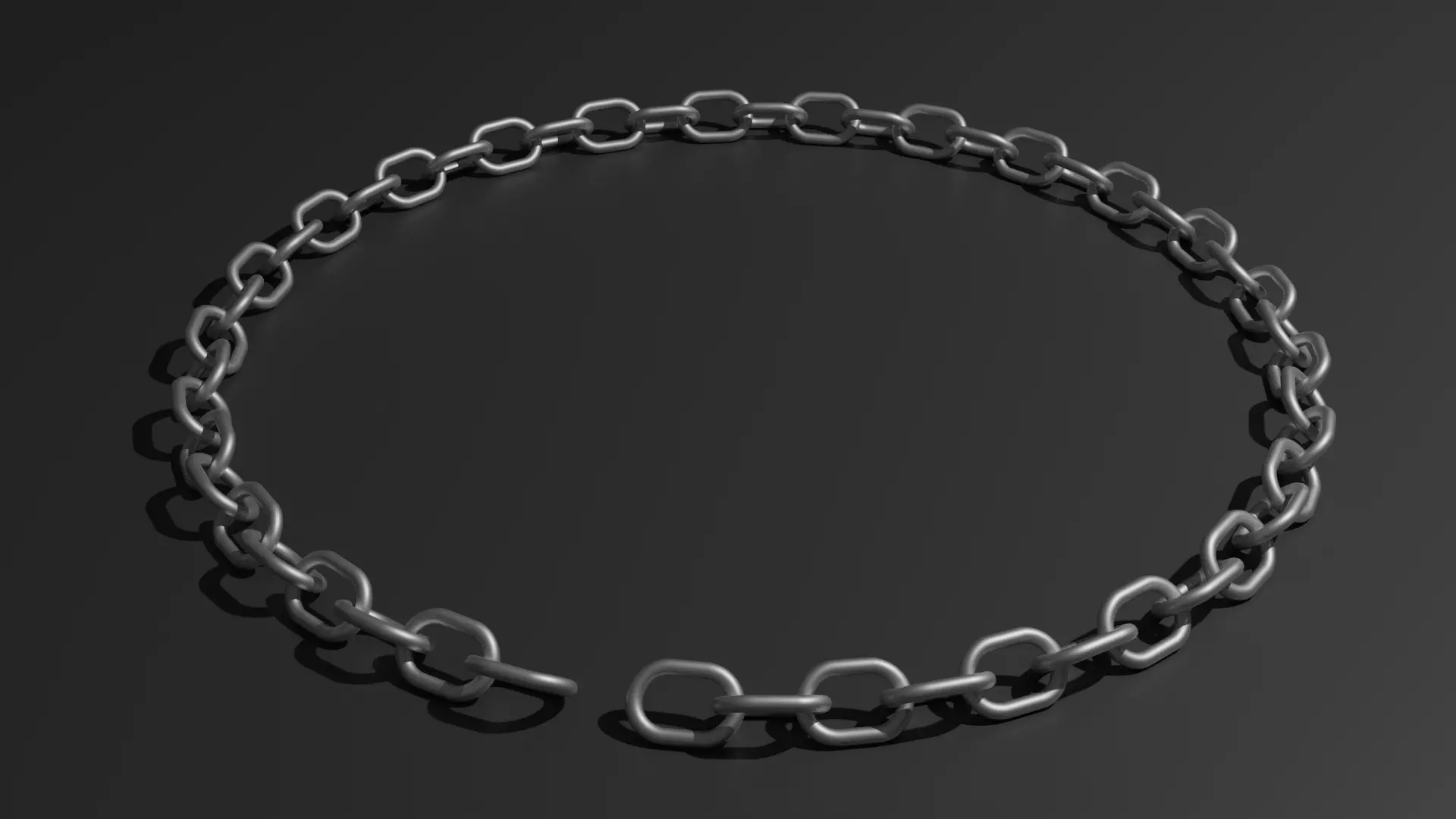 Metallic Chain 3D model_0