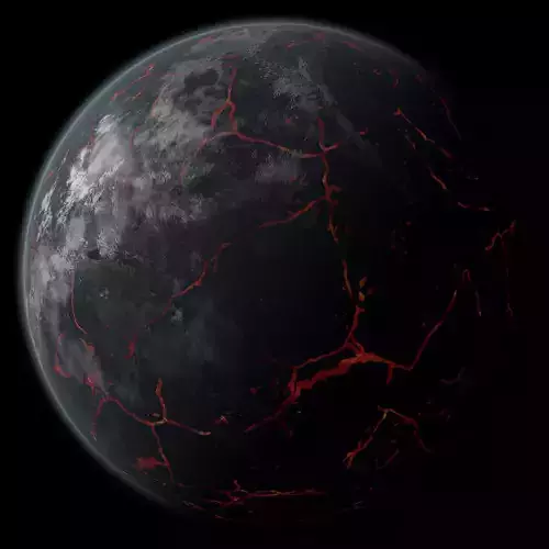 Volcanic Planet 01 Free 3D model