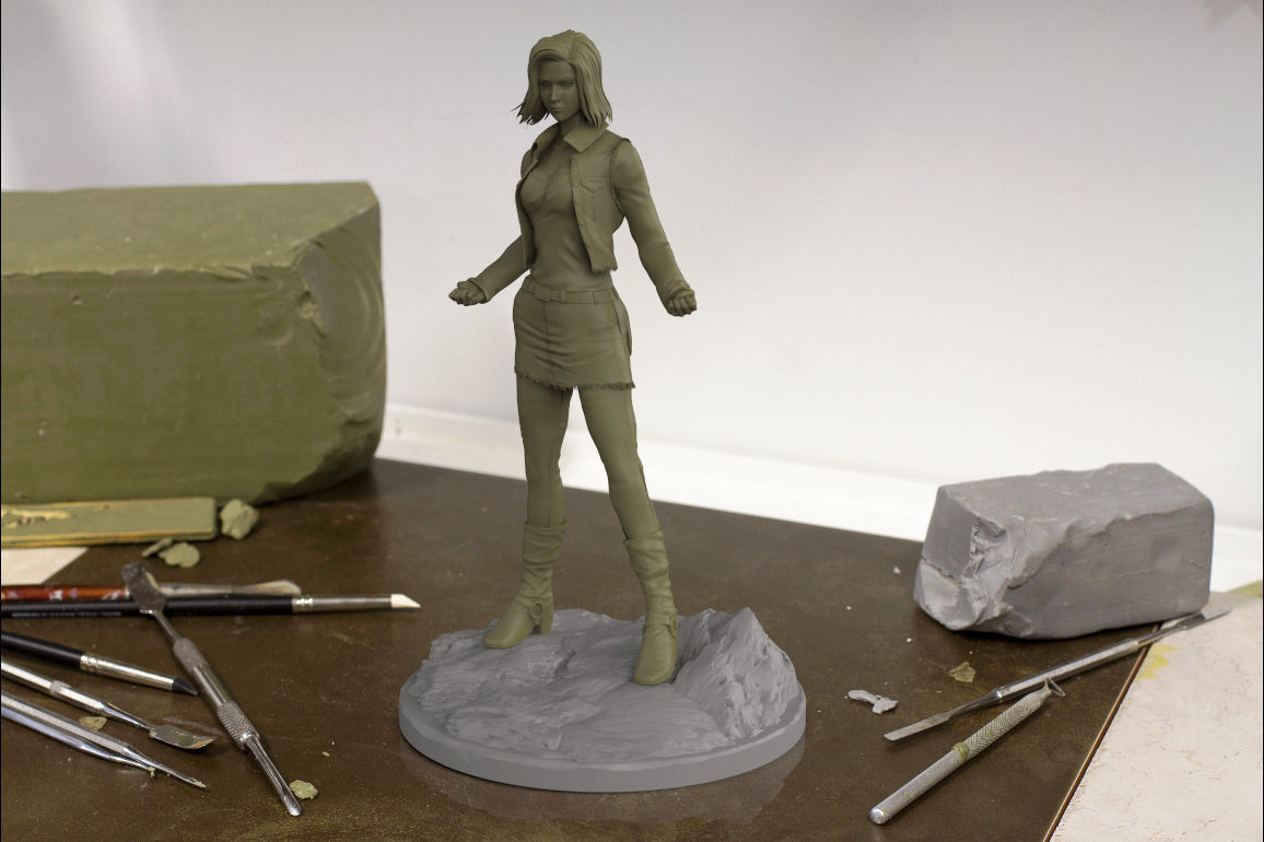 Android 18 3D print model_4