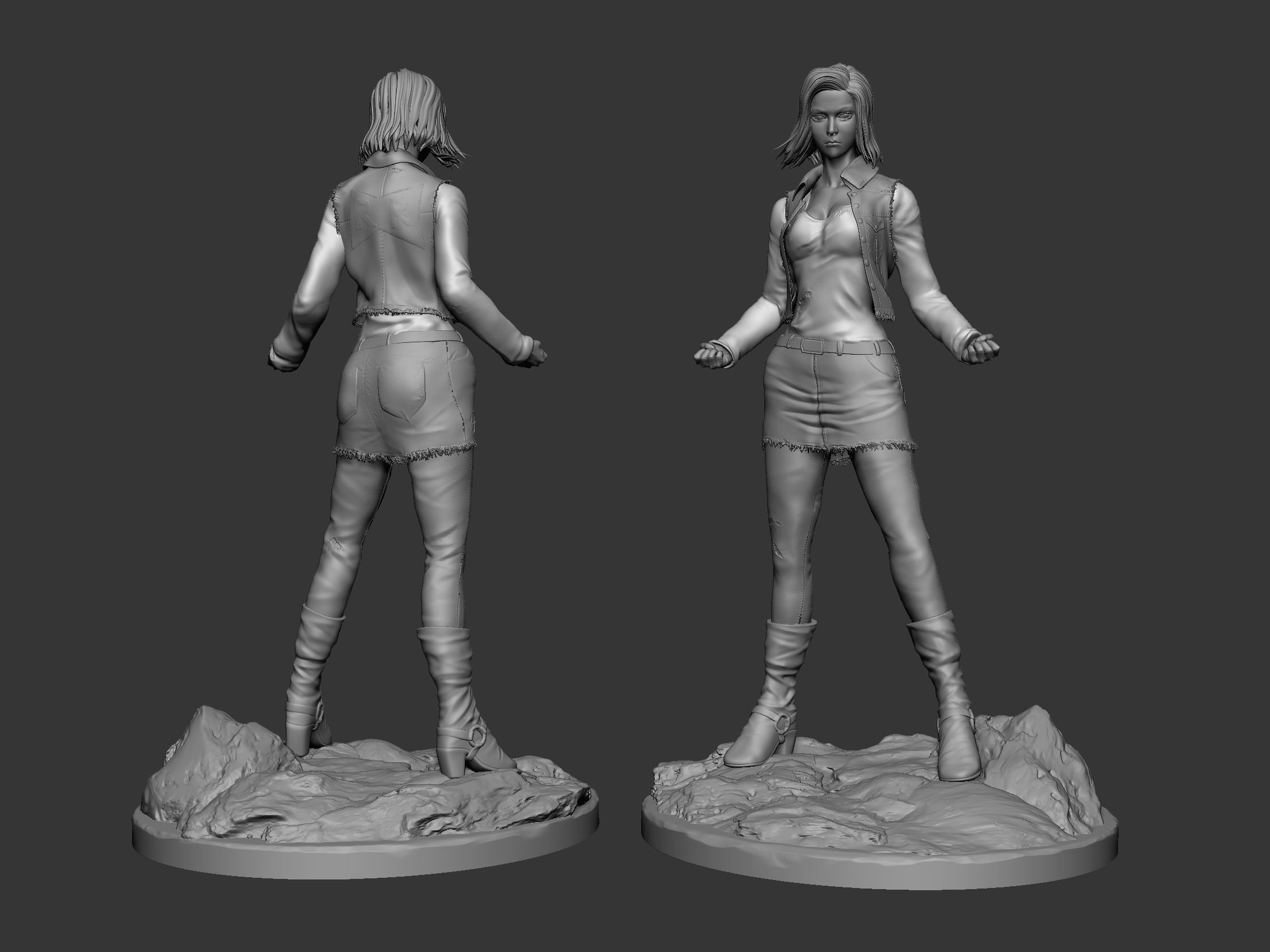 Android 18 3D print model_2