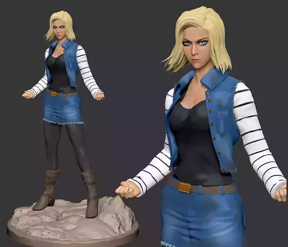 Android 18 3D print model