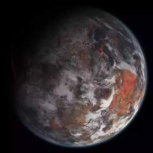 Volcanic Planet 03 Free 3D model