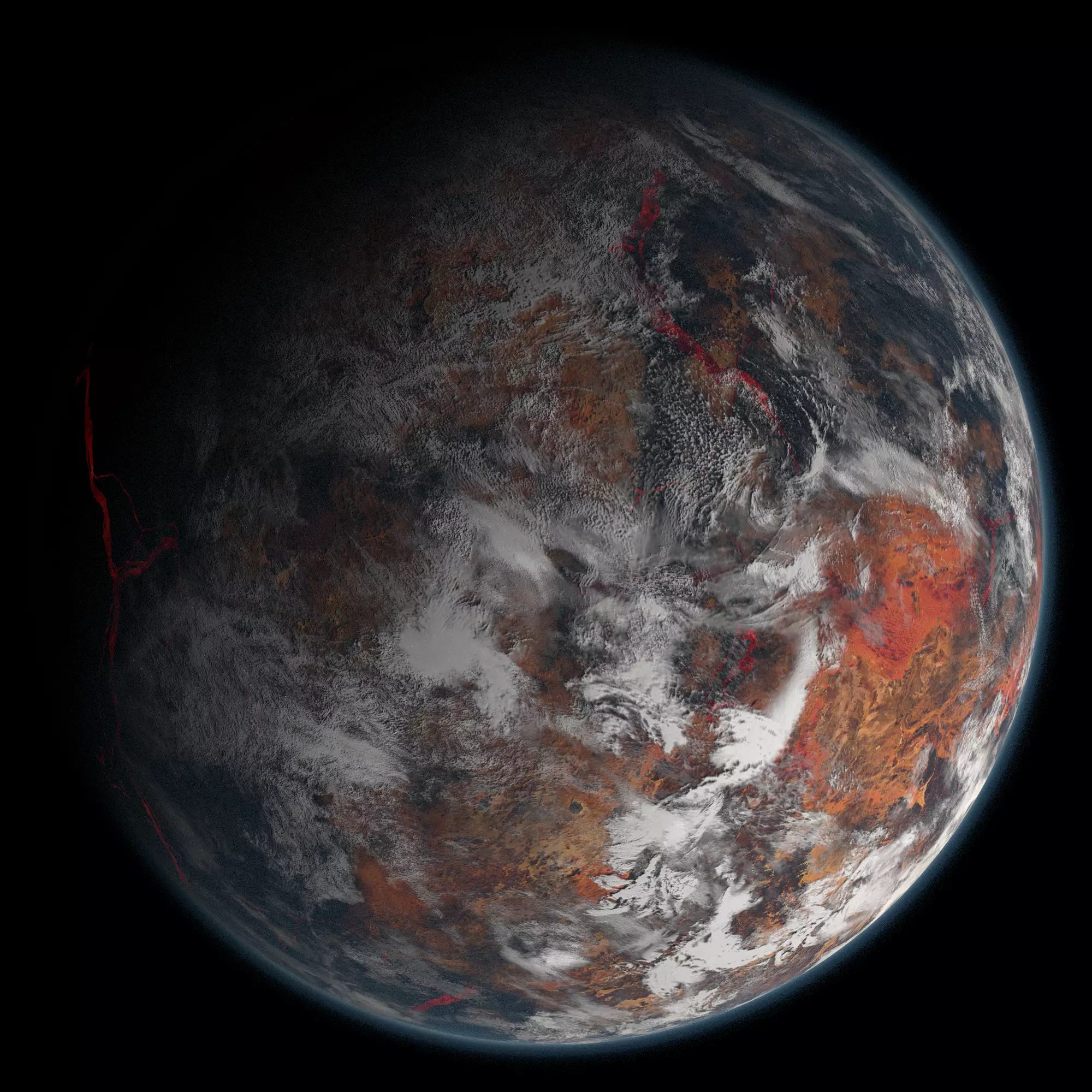 Volcanic Planet 03 Free 3D model