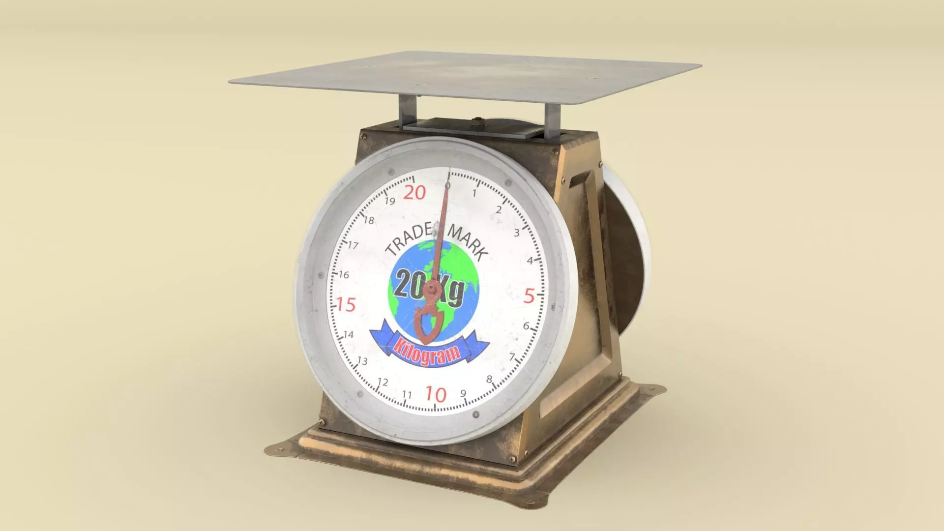 Kilogram Scale 3D model_0