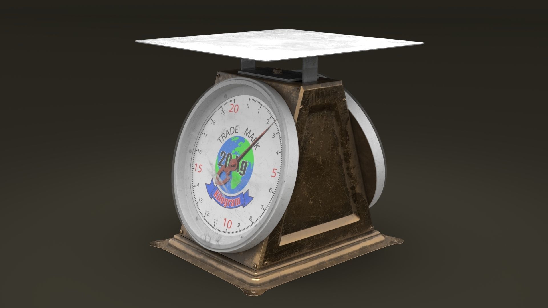 Kilogram Scale 3D model_1