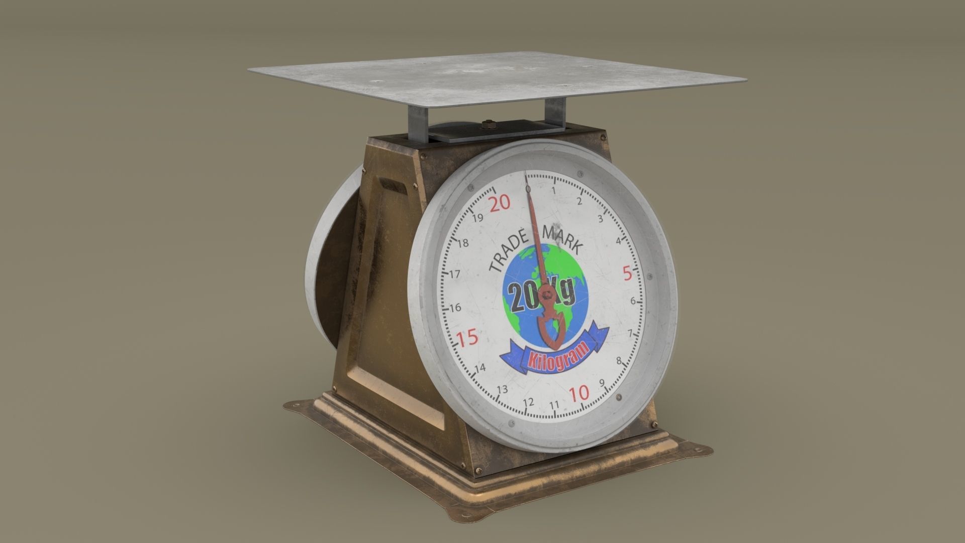 Kilogram Scale 3D model_2