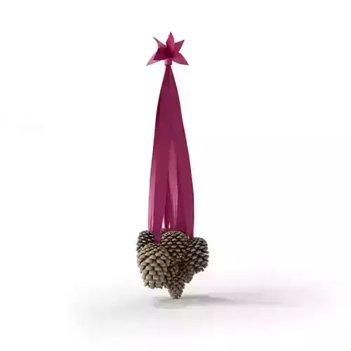 Pine Cone Christmas Decoration 3D model