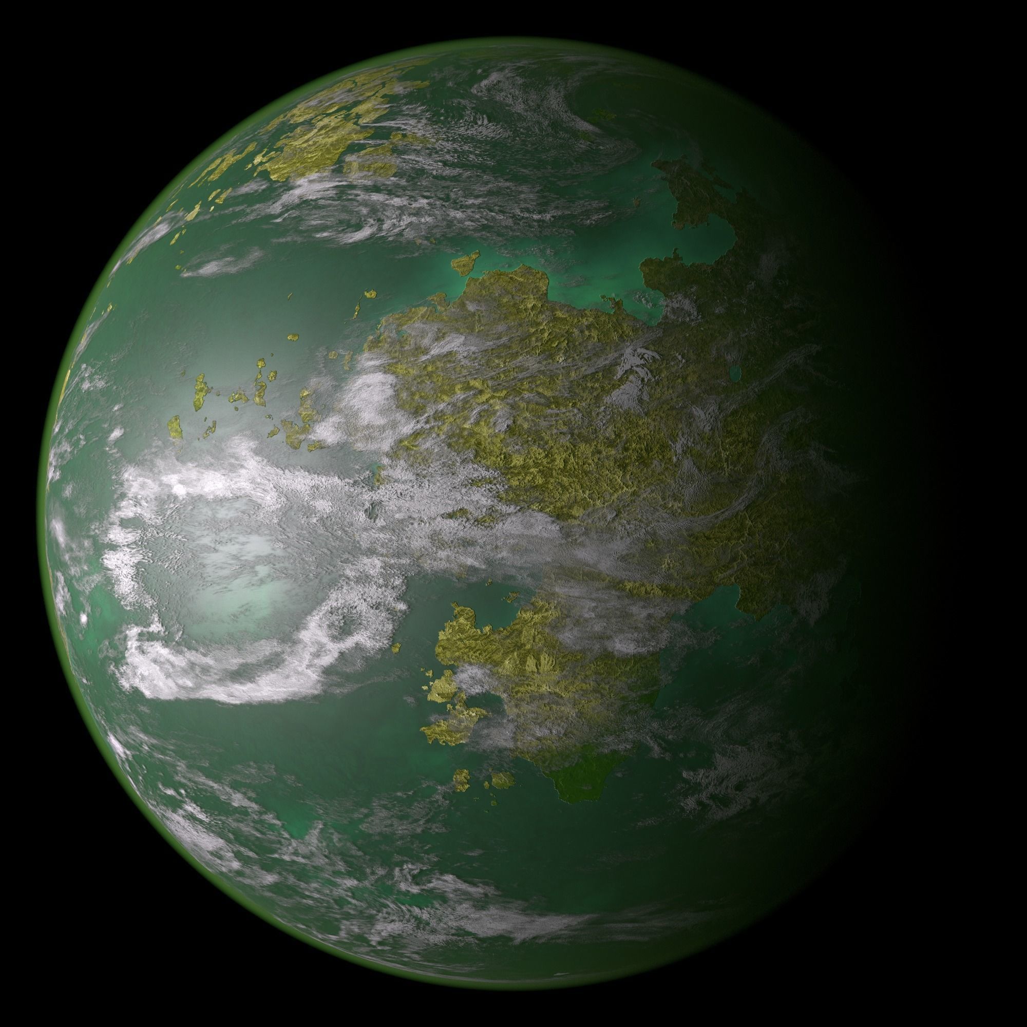 Felucia - Star Wars Planet Texture Free 3D model_1