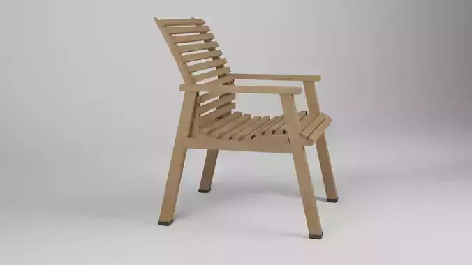Wooden Arm Chair