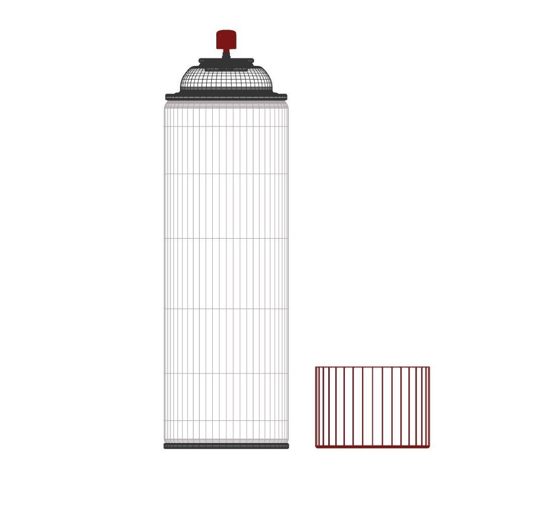 Spray paint can 3D model_5
