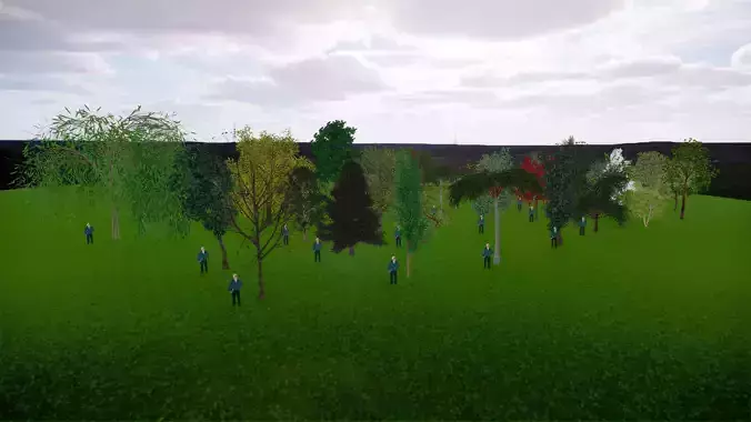 22 Trees - Pack  3D model