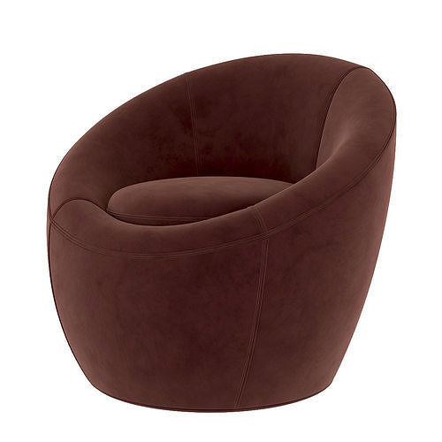 Swivel chair 3d model Low-poly 3D model 5