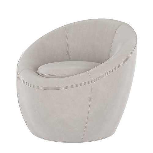 Swivel chair 3d model Low-poly 3D model 7