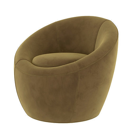 Swivel chair 3d model Low-poly 3D model 3