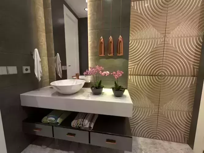 moderne small bathroom