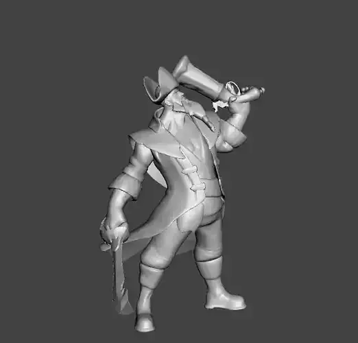 Captain Gangplank 3D Model