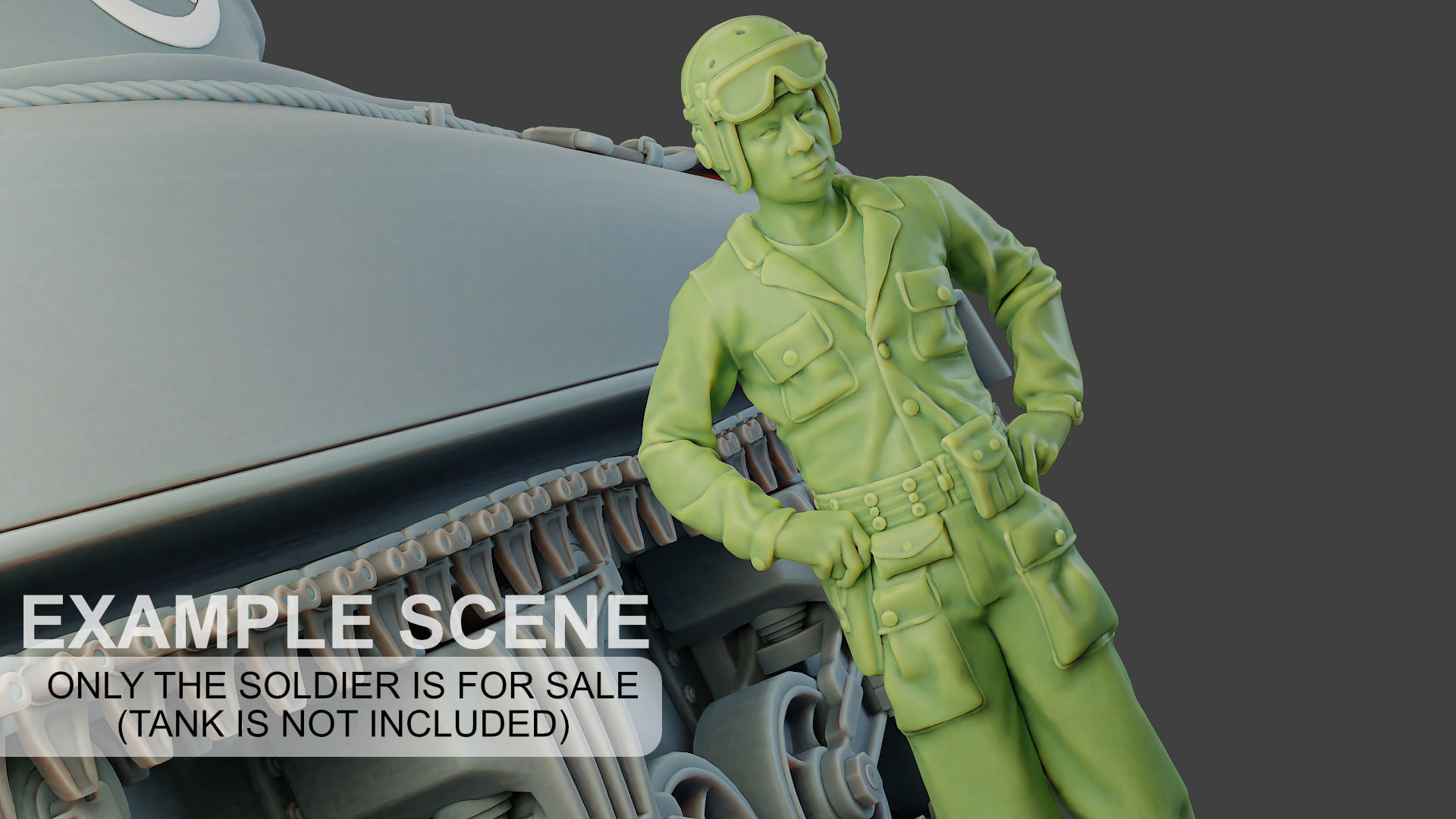 American Tank Crew ww2 ATC1 Pack1 3D Model Collection_21