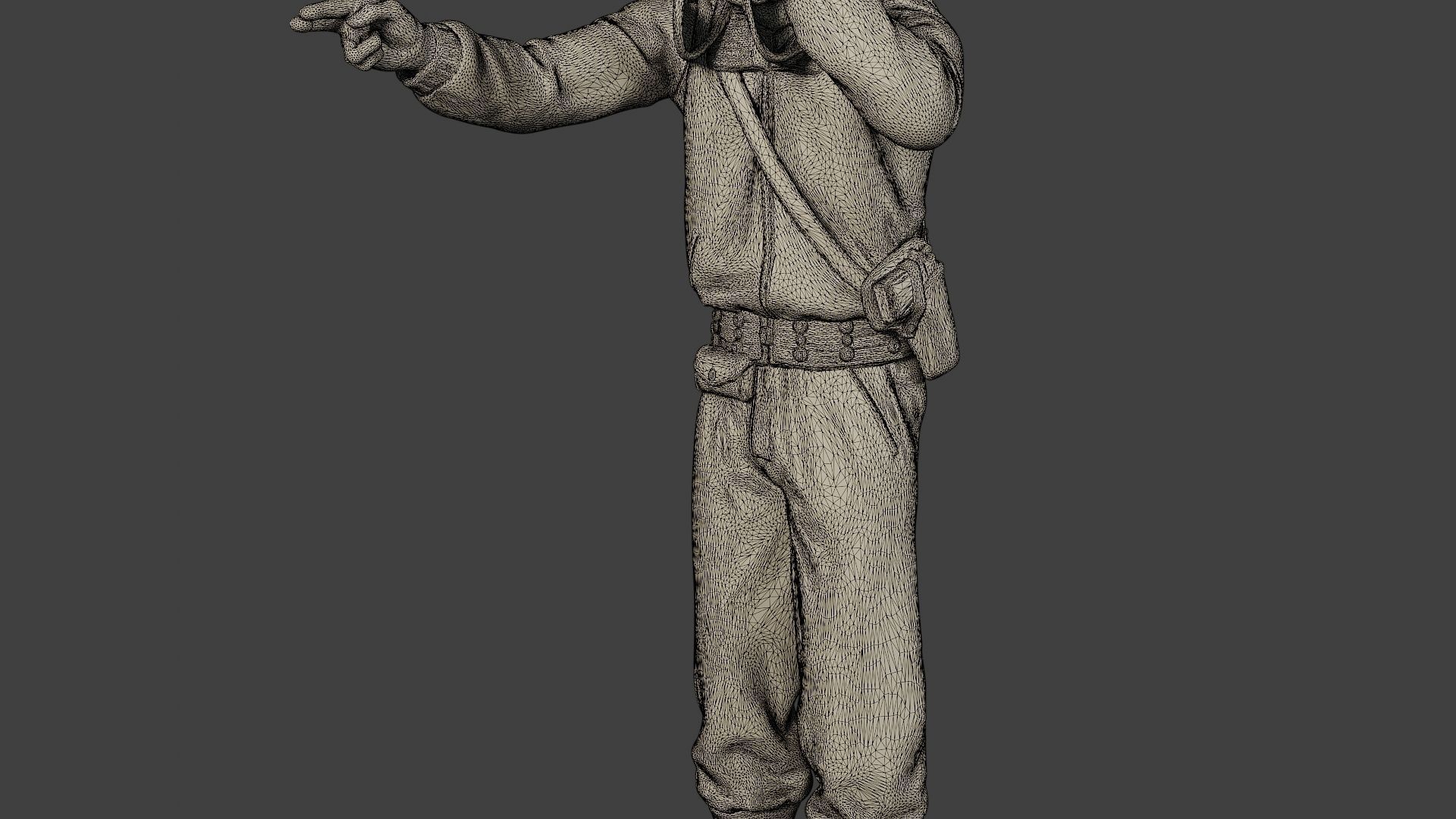 American Tank Crew ww2 ATC1 Pack1 3D Model Collection_30